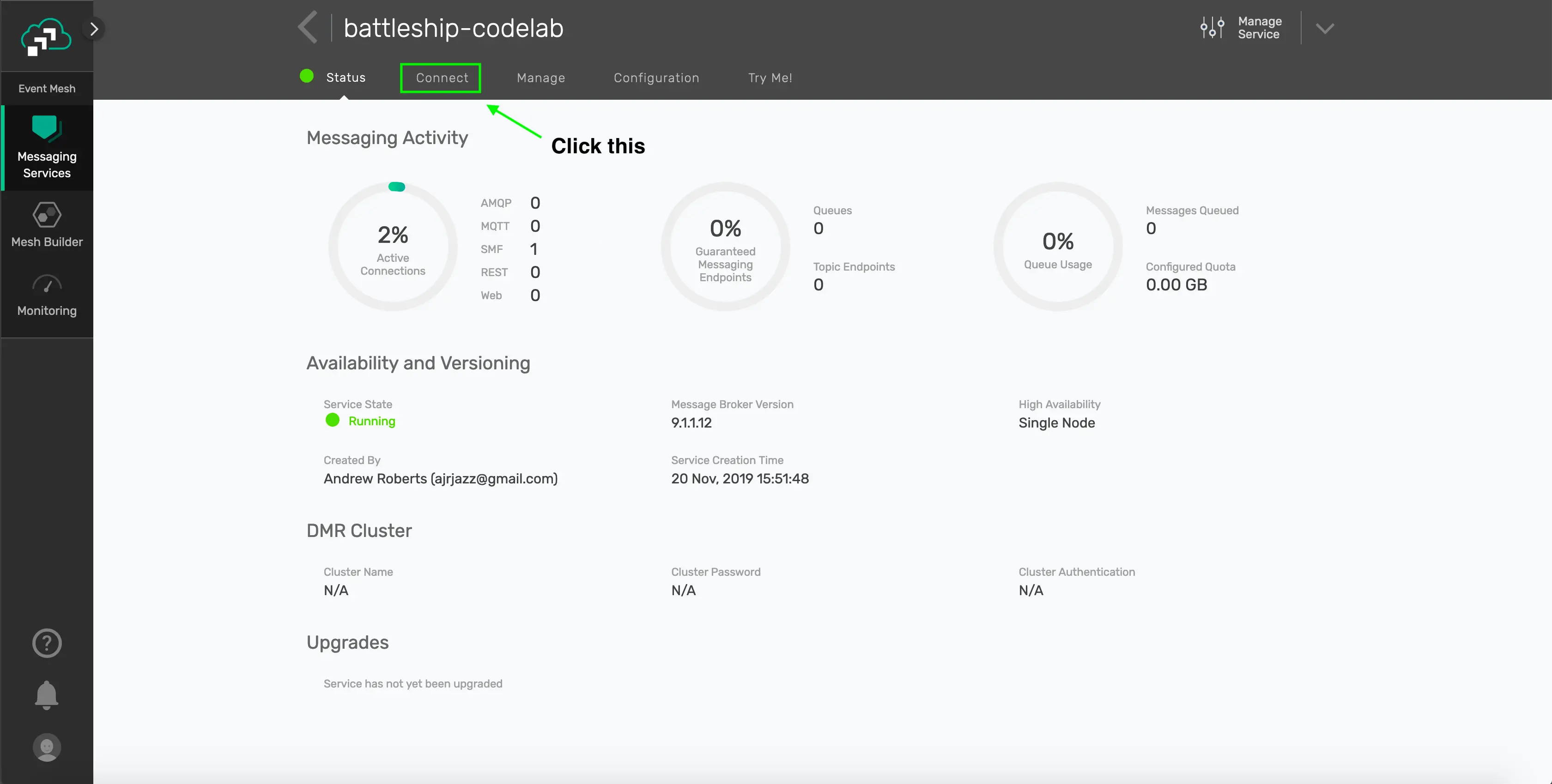 Connect Tab Preview